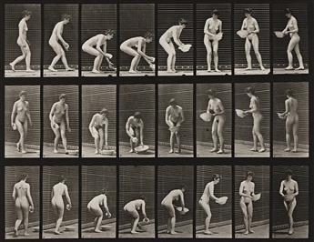 EADWEARD MUYBRIDGE (1830-1904) A selection of 4 plates from Animal Locomotion. 1887.